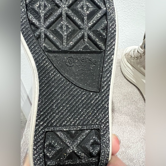 Converse Chuck Taylor All Star Leather Platform High Tops Women’s Size 5 - Picture 6 of 8